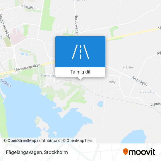 Fågelängsvägen karta