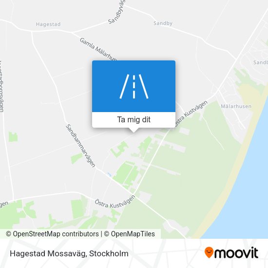 Hagestad Mossaväg karta