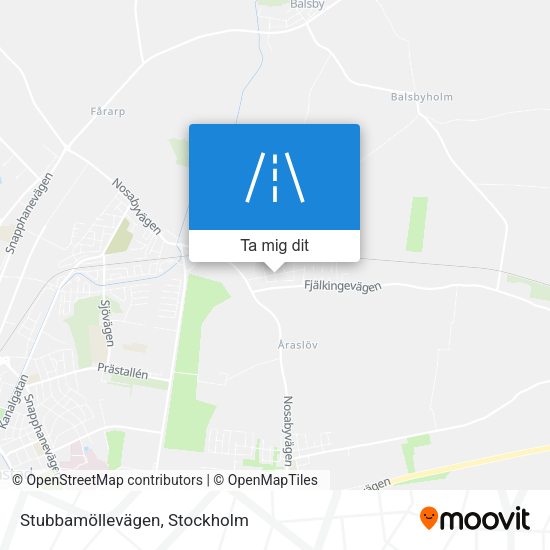 Stubbamöllevägen karta