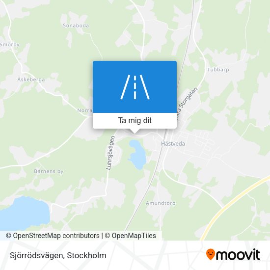 Sjörrödsvägen karta