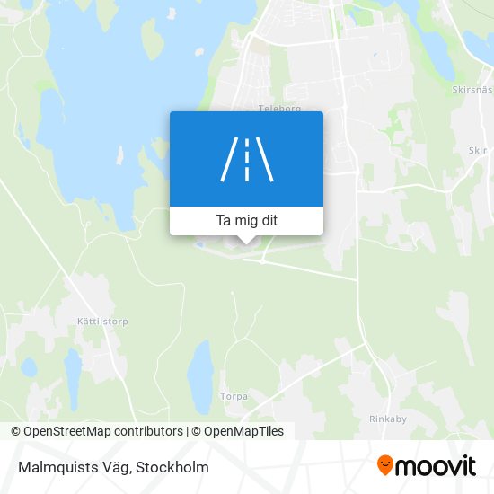 Malmquists Väg karta