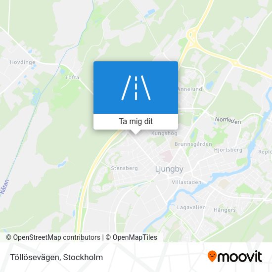 Töllösevägen karta