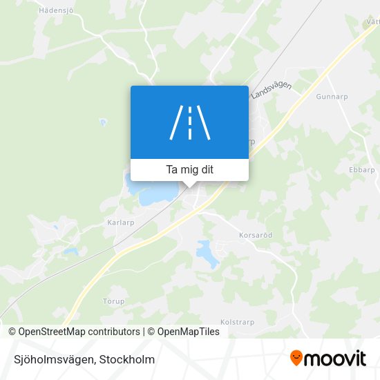 Sjöholmsvägen karta