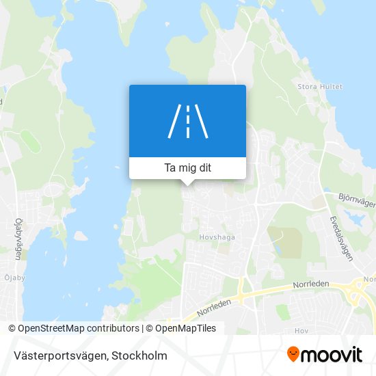 Västerportsvägen karta