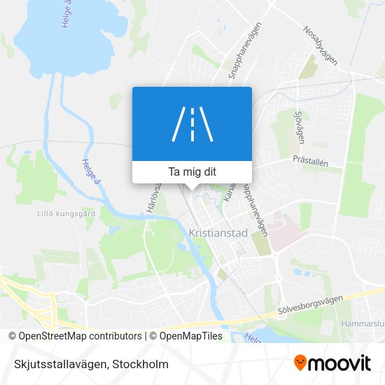 Skjutsstallavägen karta
