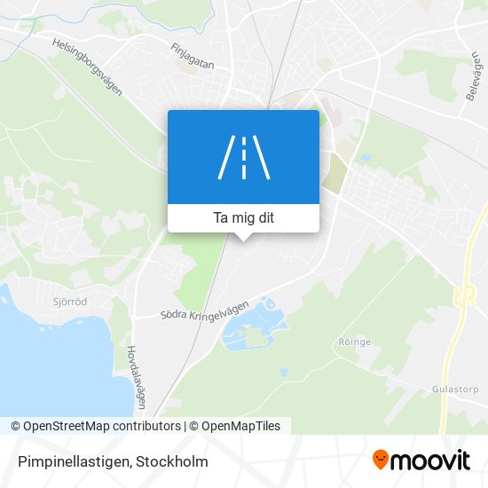 Pimpinellastigen karta