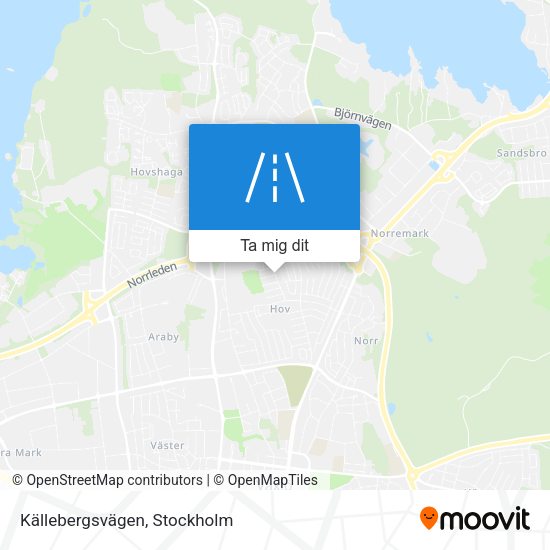 Källebergsvägen karta