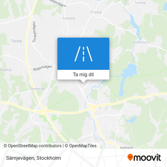 Sämjevägen karta