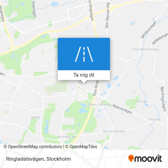Ringladalsvägen karta