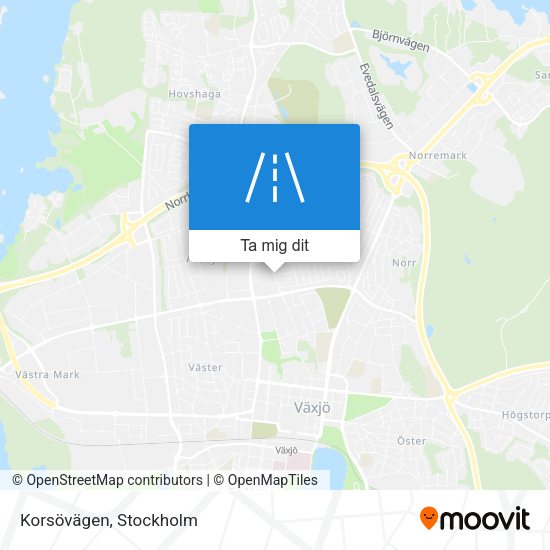 Korsövägen karta