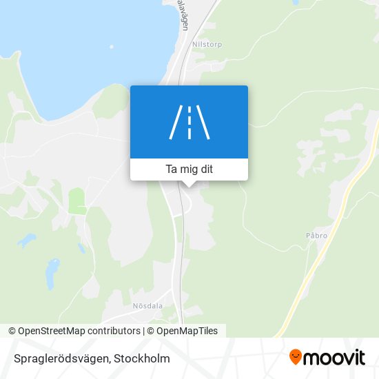 Spraglerödsvägen karta