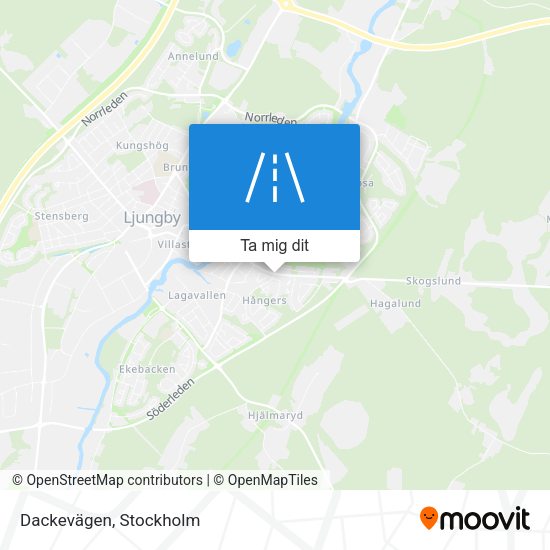 Dackevägen karta