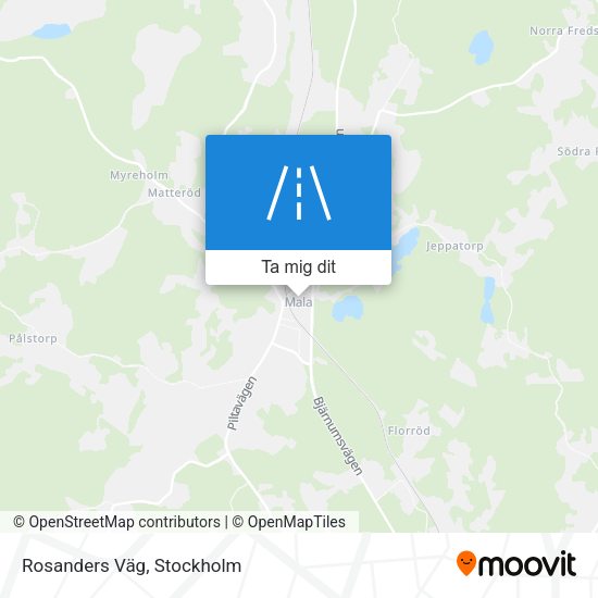 Rosanders Väg karta