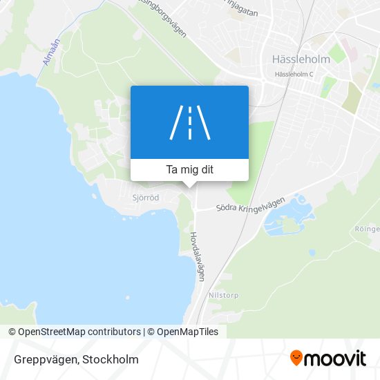 Greppvägen karta