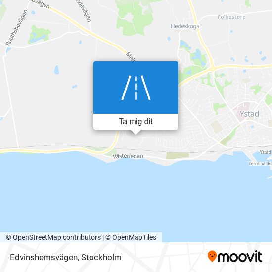 Edvinshemsvägen karta