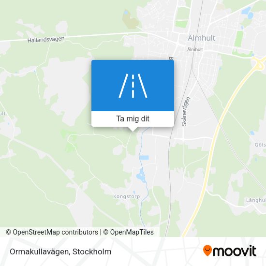 Ormakullavägen karta