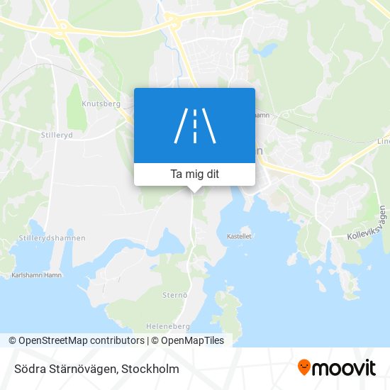 Södra Stärnövägen karta