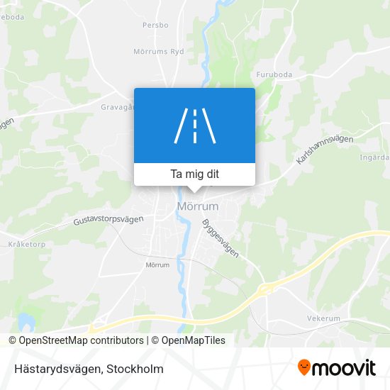 Hästarydsvägen karta
