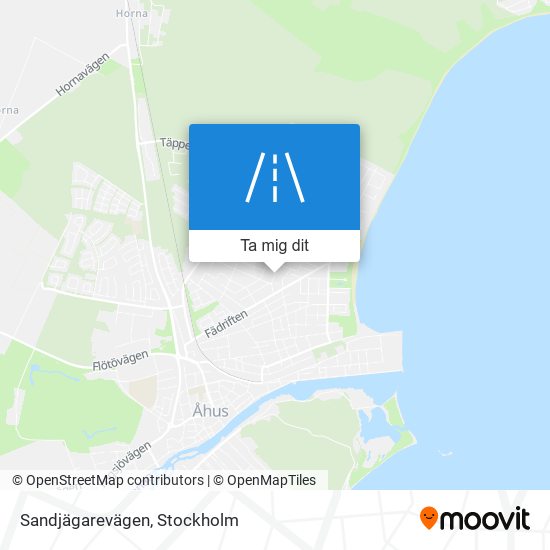 Sandjägarevägen karta