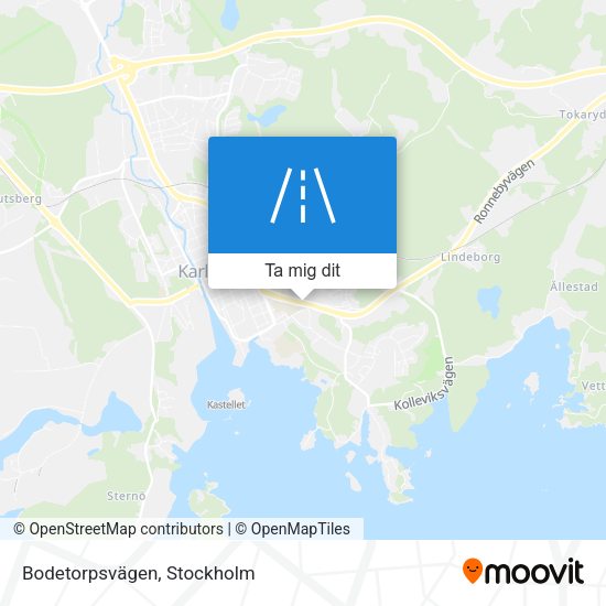 Bodetorpsvägen karta