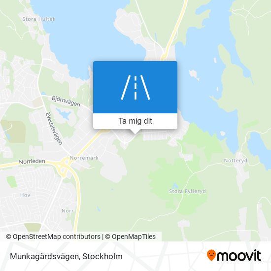 Munkagårdsvägen karta