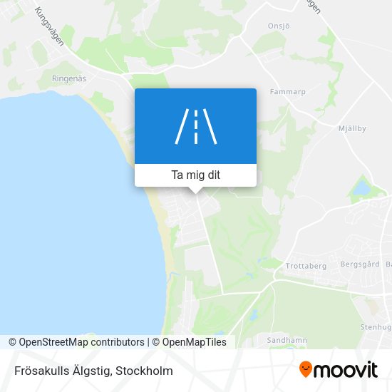 Frösakulls Älgstig karta