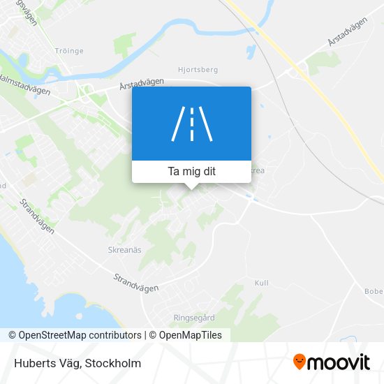 Huberts Väg karta