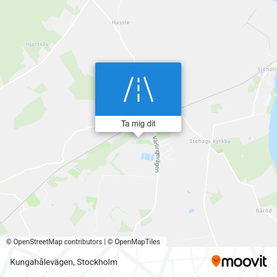 Kungahålevägen karta