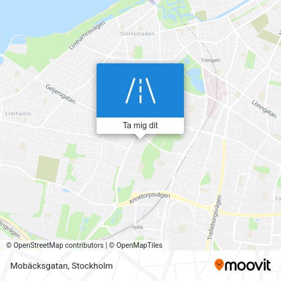 Mobäcksgatan karta