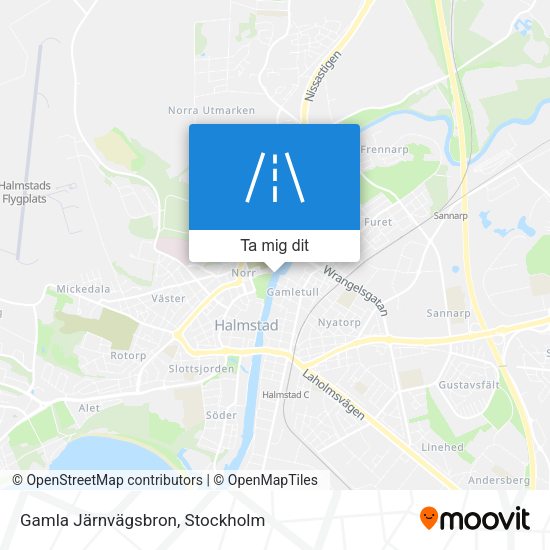 Gamla Järnvägsbron karta