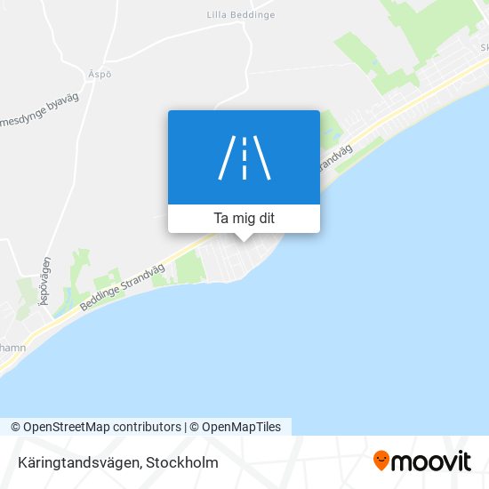 Käringtandsvägen karta