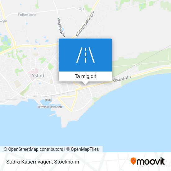 Södra Kasernvägen karta