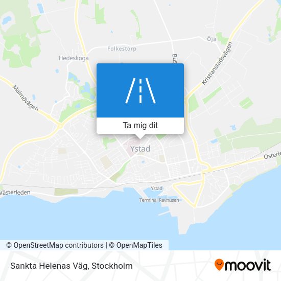 Sankta Helenas Väg karta