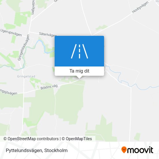 Pyttelundsvägen karta