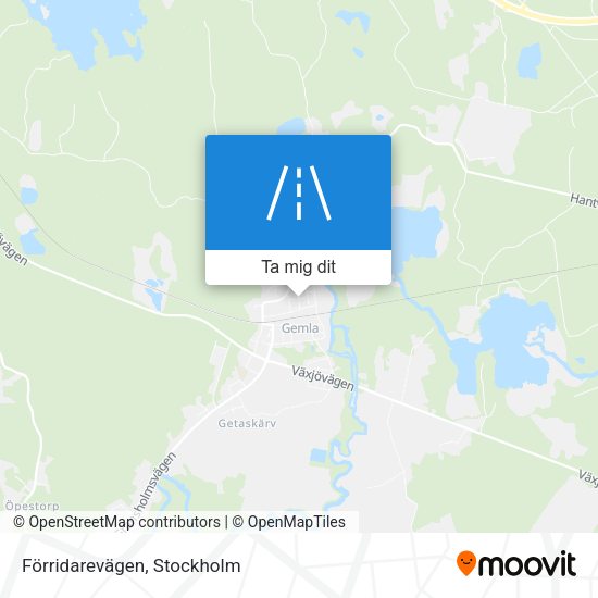 Förridarevägen karta