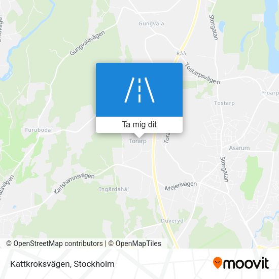 Kattkroksvägen karta
