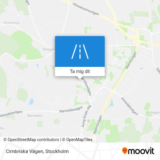 Cimbriska Vägen karta