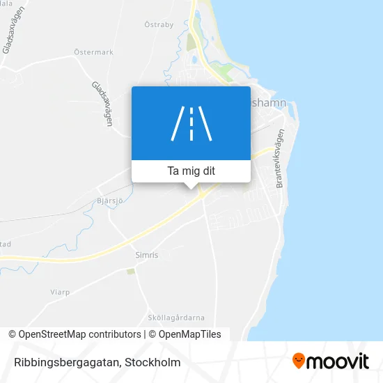 Ribbingsbergagatan karta