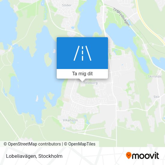 Lobeliavägen karta