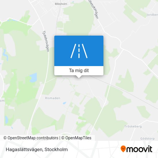 Hagaslättsvägen karta