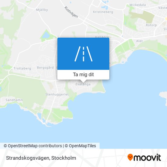 Strandskogsvägen karta