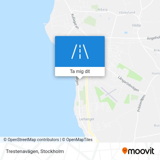 Trestenavägen karta