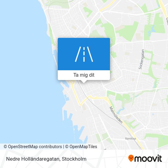 Nedre Holländaregatan karta