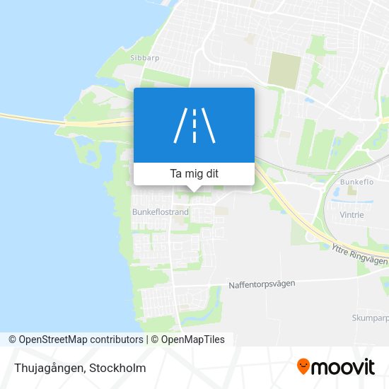 Thujagången karta