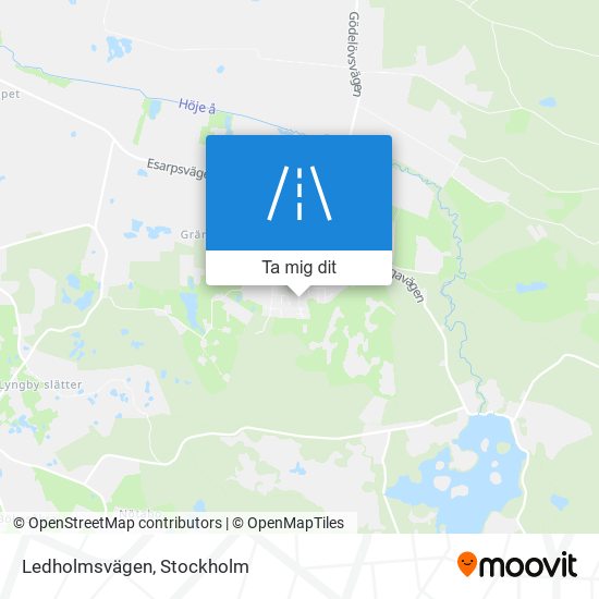 Ledholmsvägen karta