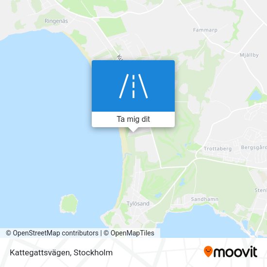 Kattegattsvägen karta