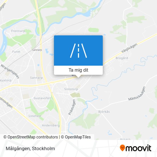 Målgången karta