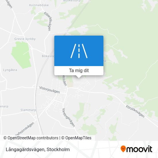 Långagärdsvägen karta