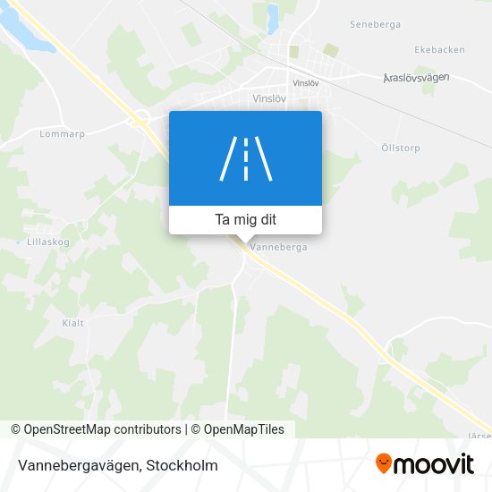 Vannebergavägen karta