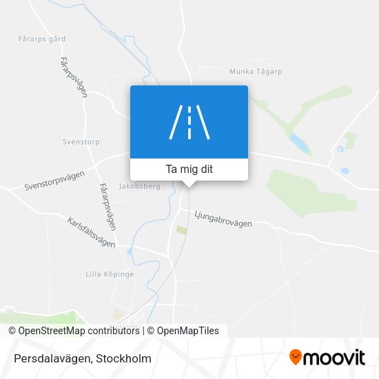 Persdalavägen karta